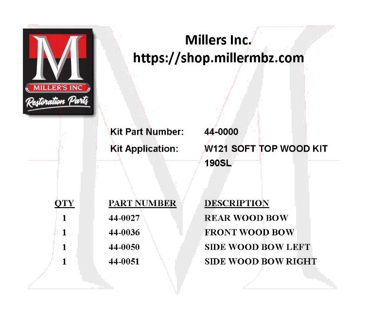 SOFT TOP WOOD KIT