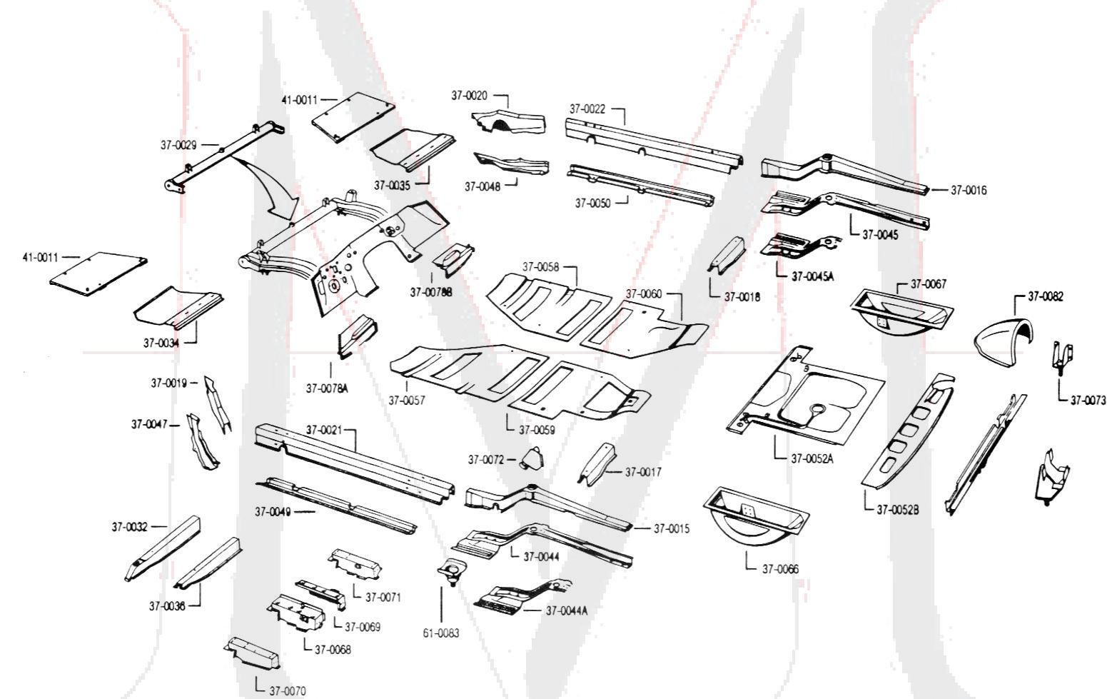 FRONT FLOOR PAN - LEFT